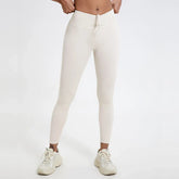 Drawstring High Waist Tights Female Push Up Breathable Train Sports Leggings